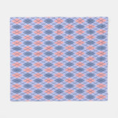 Retro rhombisches Muster. Fleecedecke (Vorderseite (Horizontal))