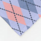Retro rhombisches Muster. Fleecedecke (Ecke)