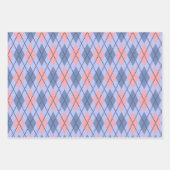 Retro rhombisches Muster. Geschenkpapier Set (Vorderseite)