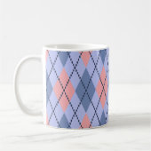 Retro rhombisches Muster. Kaffeetasse (Links)