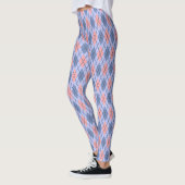 Retro rhombisches Muster. Leggings (Links)