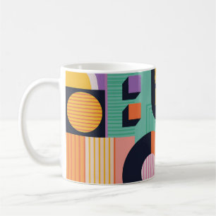 Retro Rhythm II Tasse – Vintage-Formen und Linien