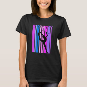 Retro Rhythmische Gymnastik Frauen Baton Twirling T-Shirt