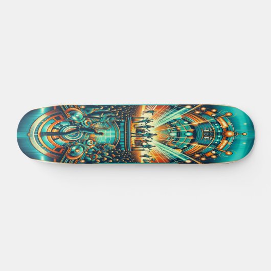 "Retro Rhythms Festival Deck" Skateboard (Horizontal)