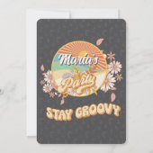 Retro-Rhythmus der ultimative Groovy 15. Geburtsta Einladung (Rückseite)