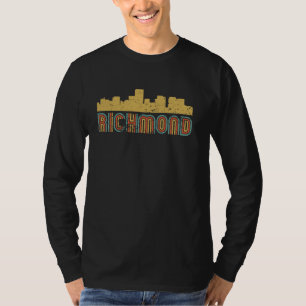Retro Richmond Skyline Vintag Cityscape Richmond T-Shirt