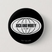 Retro Rick und Morty C-137 Dimension Abzeichen Button (Vorderseite)