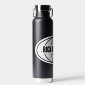 Retro Rick und Morty C-137 Dimension Abzeichen Trinkflasche (Vorne)