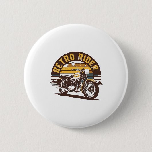 Retro Rider � Motorcycle Button (Vorderseite)