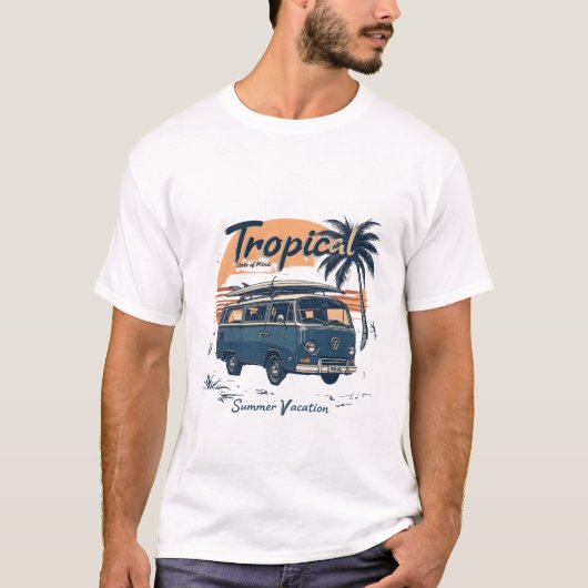 Retro Rides Vintage Car T-Shirt (Vorderseite)