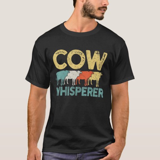 Retro-Rinderhaltung T-Shirt (Vorderseite)