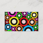 Retro Ring-Tapete Visitenkarte (Rückseite)