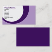 Retro Ringe: Purpur Visitenkarte (Vorne/Hinten)