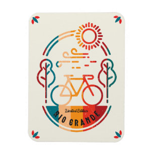 Retro Rio Grande Radweg. Magnet