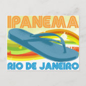 Retro Rio Ipanema Postkarte (Vorderseite)