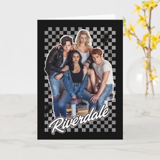 Retro Riverdale Group Graphic Karte (Gelbe Blume)