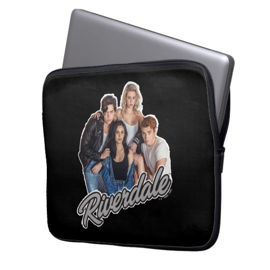 Retro Riverdale Group Graphic Laptopschutzhülle (Vorderseite Links)