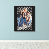 Retro Riverdale Group Graphic Leinwanddruck (Insitu (Holzboden))