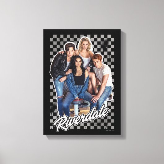 Retro Riverdale Group Graphic Leinwanddruck (Vorderseite)