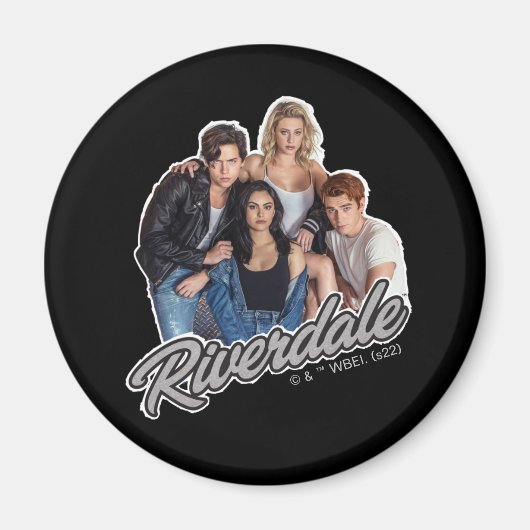 Retro Riverdale Group Graphic Magnet (Vorne)