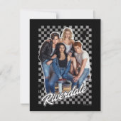Retro Riverdale Group Graphic Mitteilungskarte (Vorderseite)