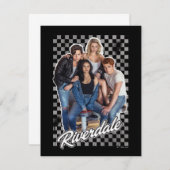 Retro Riverdale Group Graphic Mitteilungskarte (Vorne/Hinten)