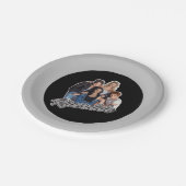 Retro Riverdale Group Graphic Pappteller (Schrägansicht)