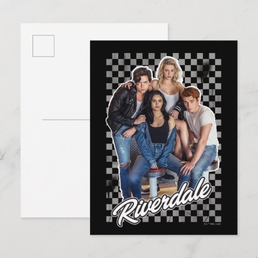 Retro Riverdale Group Graphic Postkarte (Vorne/Hinten)