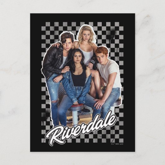 Retro Riverdale Group Graphic Postkarte (Vorderseite)