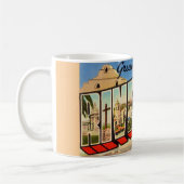 Retro Riverside California Grußveranstaltung Tasse (Links)