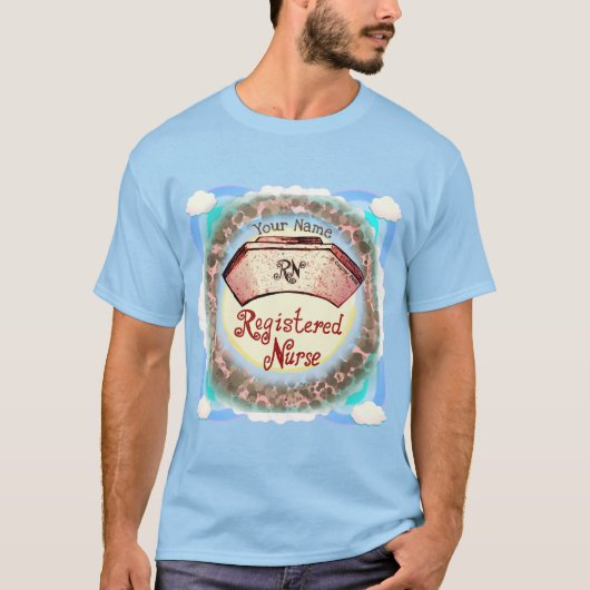 Retro RN Nurse Cap T-Shirt (Vorderseite)
