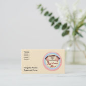 Retro RN Nurse Cap Terminkarte (Stehend Vorderseite)