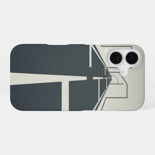 Retro Road Divider Lines iPhone 16 Hülle (Rückseite (Horizontal))