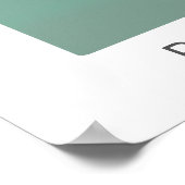 Retro-Roadster in Pastellfarben | Transport Poster (Ecke)