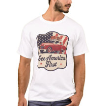 Retro Roadtrip USA 4. Juli Patriotic