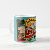Retro  Roanoke, VA Coffee Mug Kaffeetasse (Vorderseite Links)