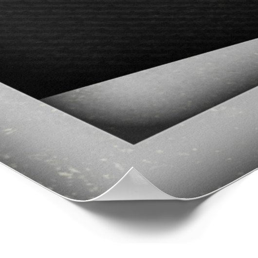 Retro Roaring 20's Art Déco Stil Schwarz Elegant Poster (Ecke)