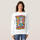 Retro Robot 90er-Jahre Hip Hop Design - Fun Cartoo Sweatshirt (Vorne ganz)