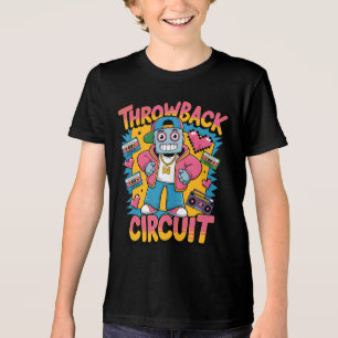Retro Robot 90er-Jahre Hip Hop Design - Fun Cartoo Tri-Blend Shirt