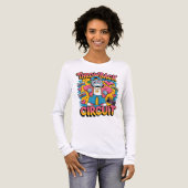 Retro Robot 90er-Jahre Hip Hop Design - Fun Cartoo Tri-Blend Shirt (Vorderseite voll)