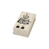 Retro Robot Gummistempel (Stempel)