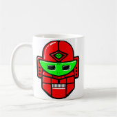 Retro Robot Head Kaffeetasse (Links)