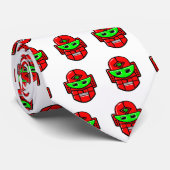 Retro Robot Head Krawatte (Gerollt)