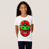 Retro Robot Head - Maßgeschneidert T-Shirt (Vorne ganz)