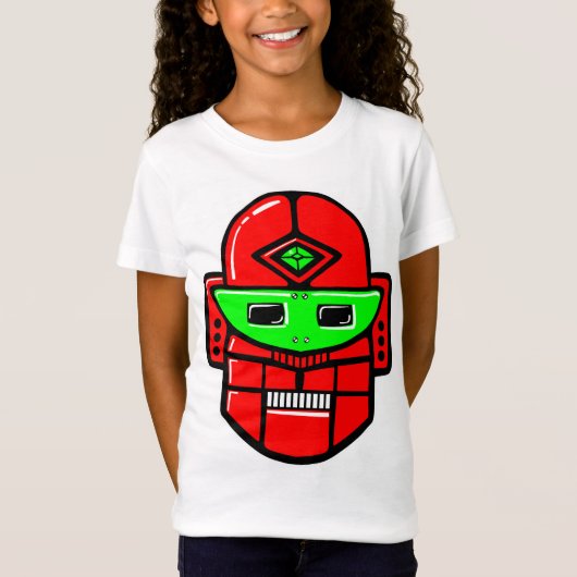 Retro Robot Head - Maßgeschneidert T-Shirt (Vorderseite)