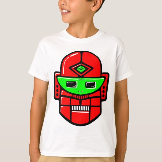 Retro Robot Head - Maßgeschneidert T-Shirt (Vorderseite)