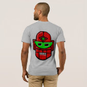 Retro Robot Head - Maßgeschneidert T-Shirt (Schwarz voll)