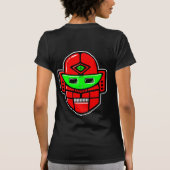 Retro Robot Head - Maßgeschneidert T-Shirt (Rückseite)