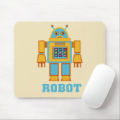 Retro Robot Mousepad (Mit Mouse)