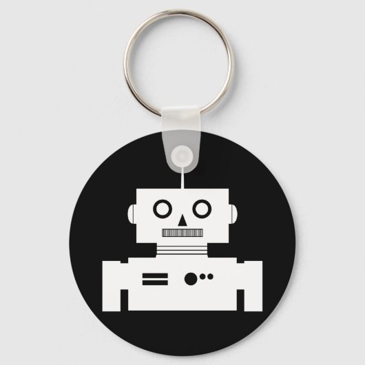 Retro Robot Shape Schlüsselanhänger (Vorderseite)